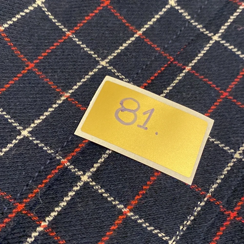 Brooks Brothers Wool Navy Plaid A-Line Skirt. Size 8